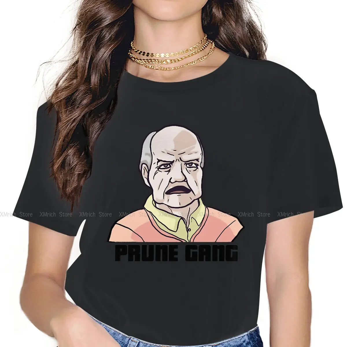 

Women's Eugene Prune Gang T Shirt GTA Grand Theft Auto Game 100% Cotton Tops Vintage Short Sleeve Crew Neck Tees