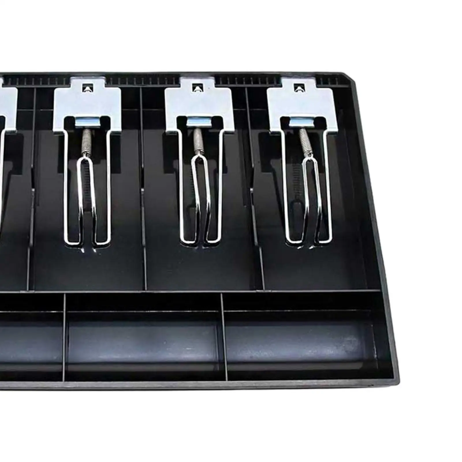 Cash Register Drawer Insert Tray 4 Grid Classify Store for Petty Money Storage Box Supermarkets Shops
