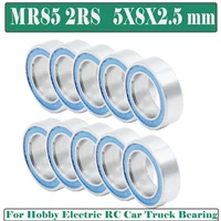 mr85rs bearing abec 3 10pcs 5x8x2 5 mm miniature mr85 2rs ball bearings blue rubber sealed mr85 rs