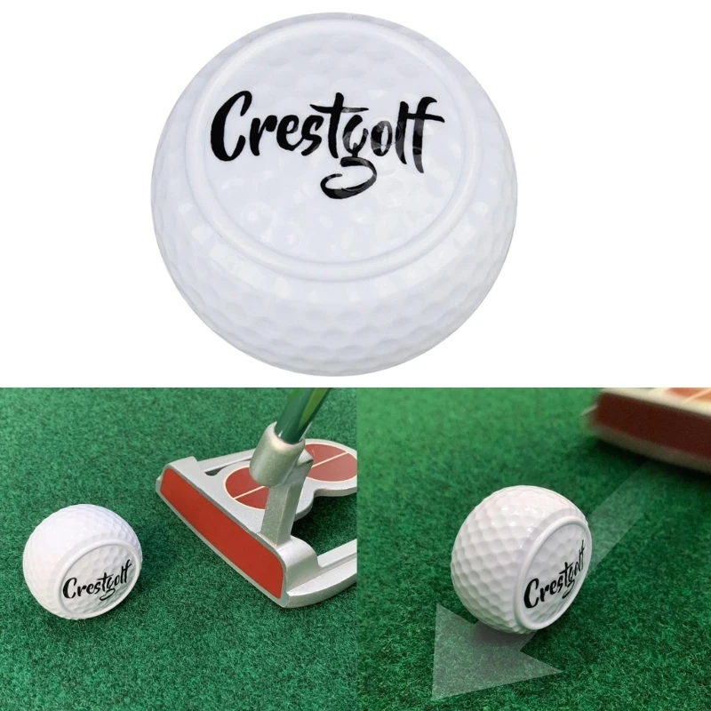 

Flat Shaped Golf Ball Putting Training Aid Portable Golf Practice Ball Lightweight Golf Training Balls Golf Accessories