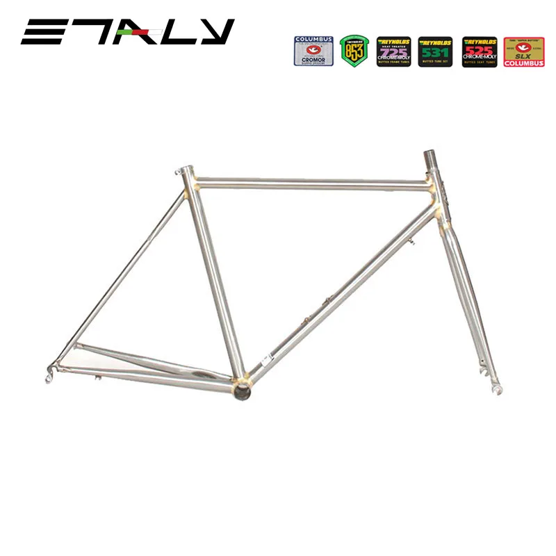 Настройка классической дорожной рамы для велосипеда с двойными V-образными тормозами Reynolds 525 хромированной стали Колумбус с пайкой сваркой 700C.