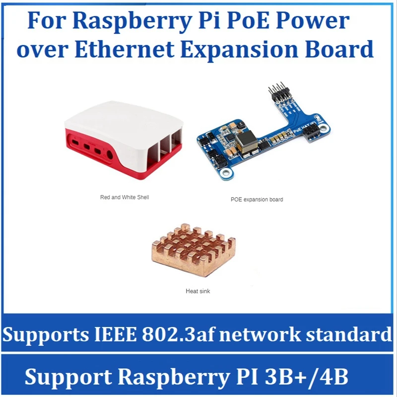 

Плата расширения Waveshare для Raspberry Pi Poe HAT (E)