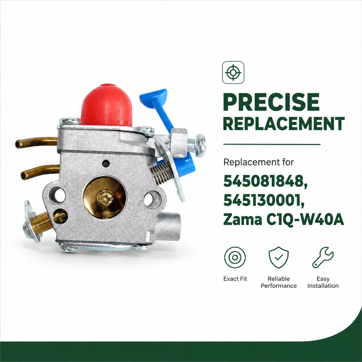 Фото Карбюратор для HUSQVARNA 124 125 128 R 124L 125L 125LD 128C 128L 128LD 128R 128RJ 128LDX ZAMA C1Q-W40A, запчасти для триммера, 545081848 №1