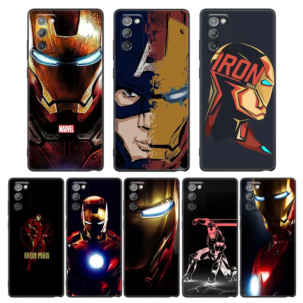 

Phone Case for Samsung Note 8 9 10 M11 M12 M30s M32 M21 M51 F41 F62 M01 Case Silicone Cover Marvel COOL Heros iron man