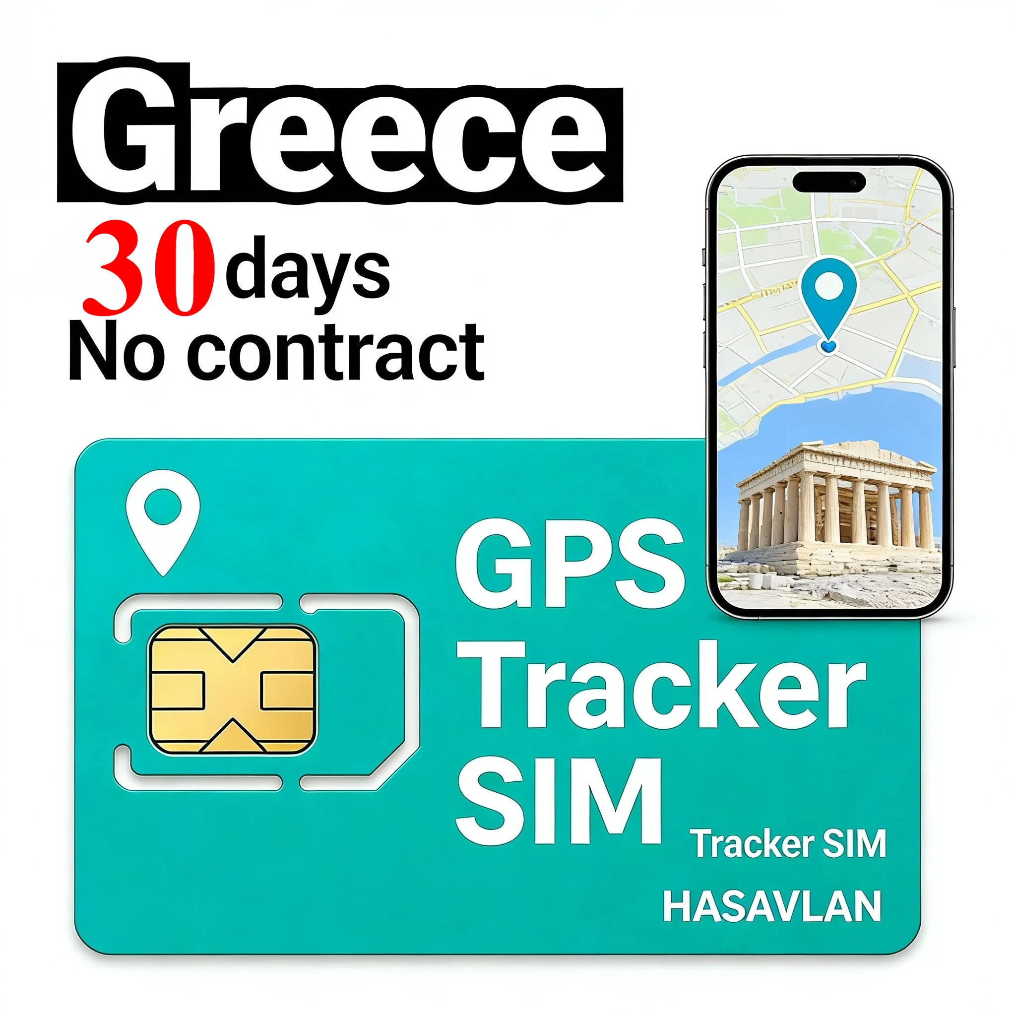 Фото Трекер SIM-карты, без контракта, Tri-cut 4G Cat4 GSM GPRS LTE M2M, без контракта, 30 МБ/30 дней для ST-906 TK303F, ZOVAGOLO GREECE №2