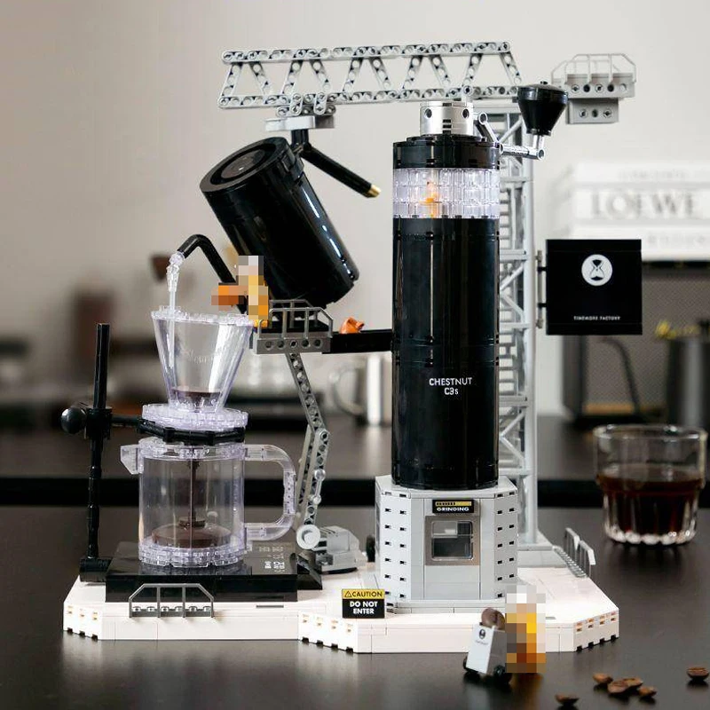 Модель Здания Timemore Coffee Factory Набор Строительных Блоков 1000 Шт. Креативный Эксперт MOC