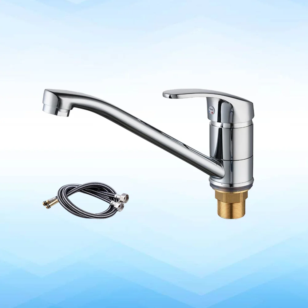 

Bathtub Faucets Kitchen Sink Hot Cold Kitchen Accessories Single Handle Water Tube