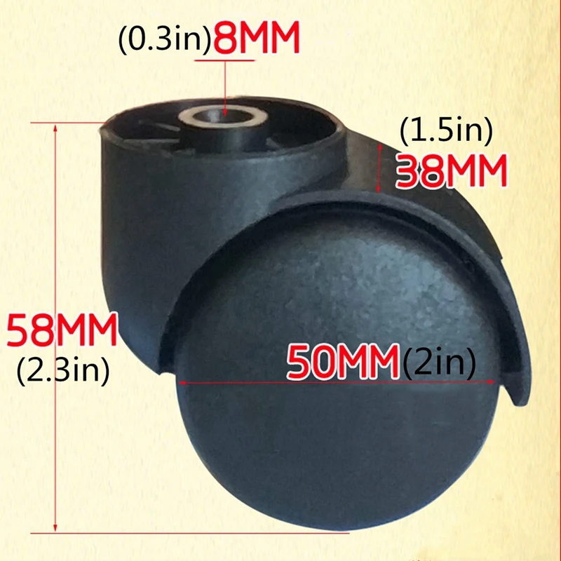 Ролики для офисных стульев 2 дюйма сменные поворотные колеса сверхпрочные ролики