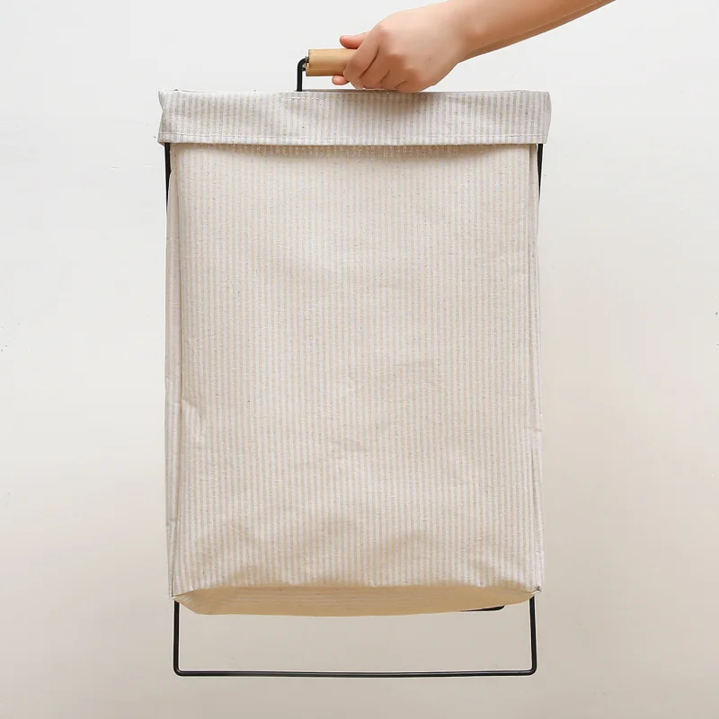 Водонепроницаемая корзина для белья из хлопка и льна грязной одежды хранения