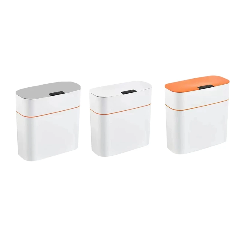 

16L Smart Sensor Trash Can Automatic Bathroom Garbage Bin Household Toilet Waterproof Narrow Seam Sensor Bin