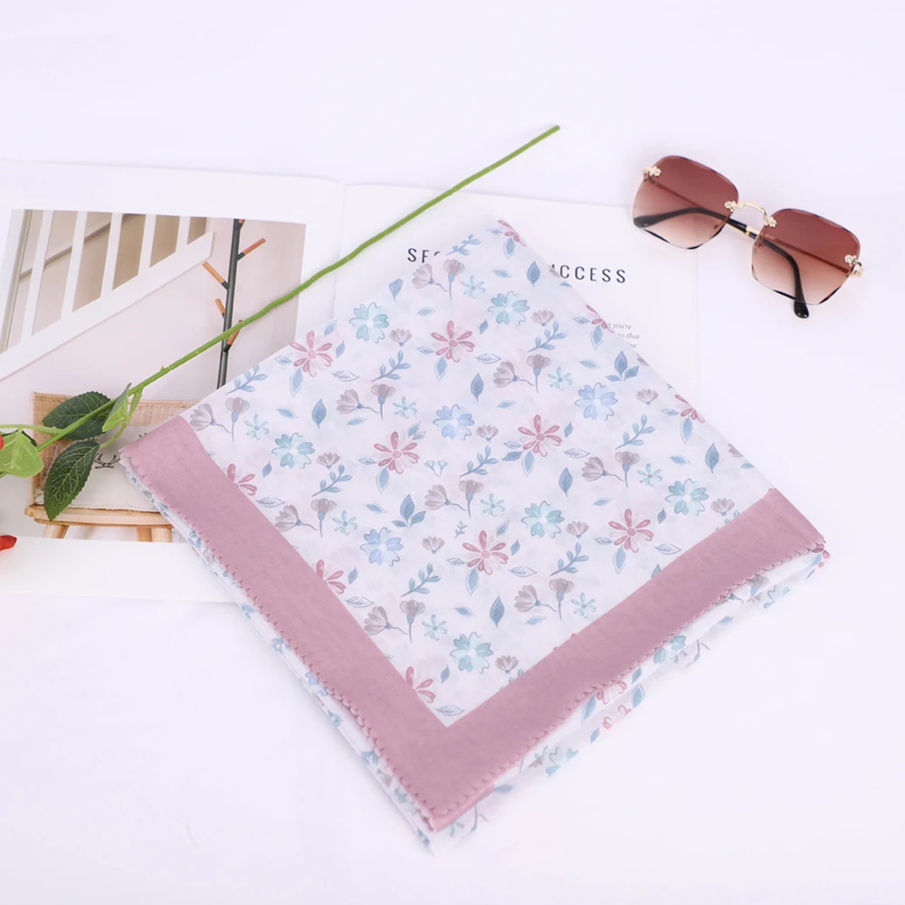 Исламский хиджаб для женщин высококачественный тюрбан с цветочным принтом