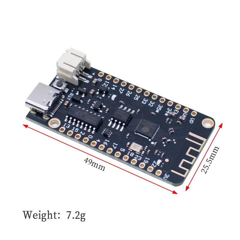 ESP32 Lite V1.0.0 Плата разработки Wi-Fi Bluetooth ESP-32 REV1 CH340G MicroPython 4 МБ Micro/TYPE-C USB для Arduino