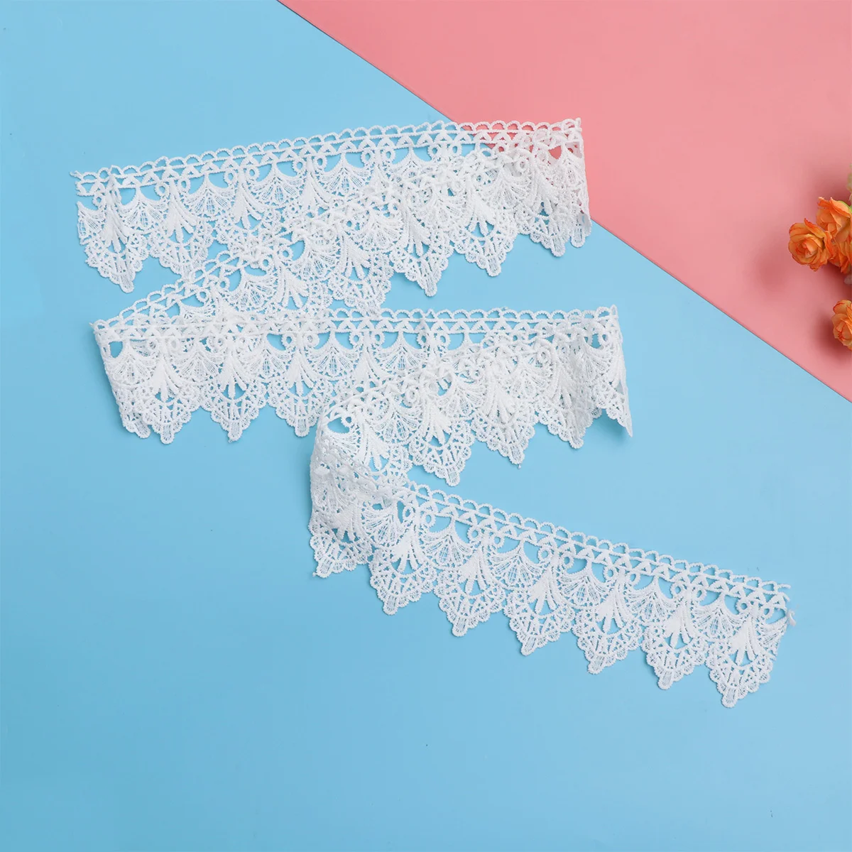 

Lace Trim Sewing White Vintage Fabric Ribbon Trims Package Embroidery Crochet Eyelet Ribbons Bridal Patches Floral Wedding