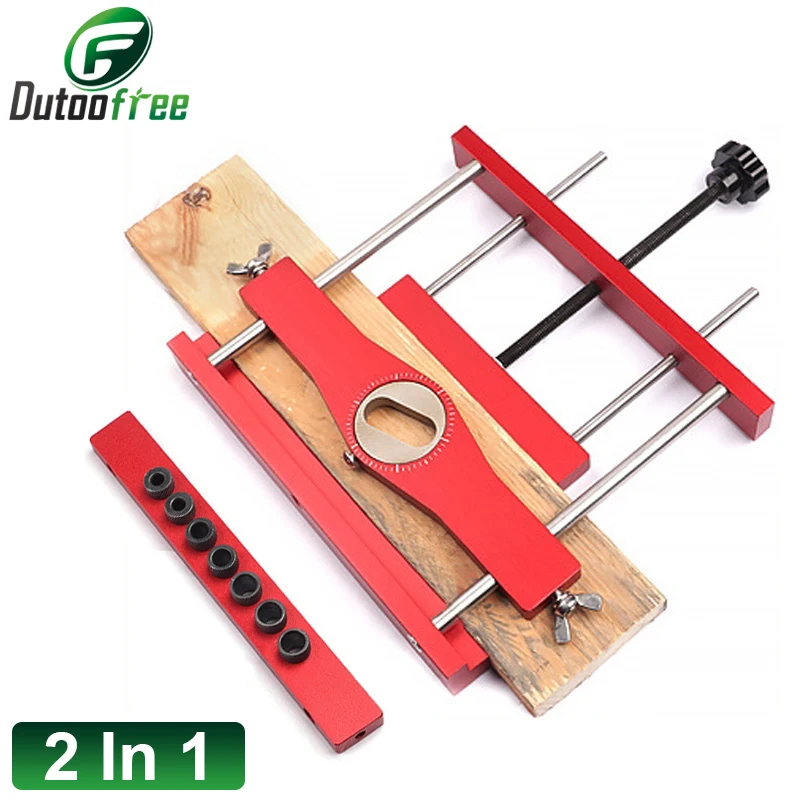 Punch Locator 2 In 1 Precision Mortising Jig and Loose Tenon Joinery Jig Doweling Jig Connector Fastener Woodworking Tools