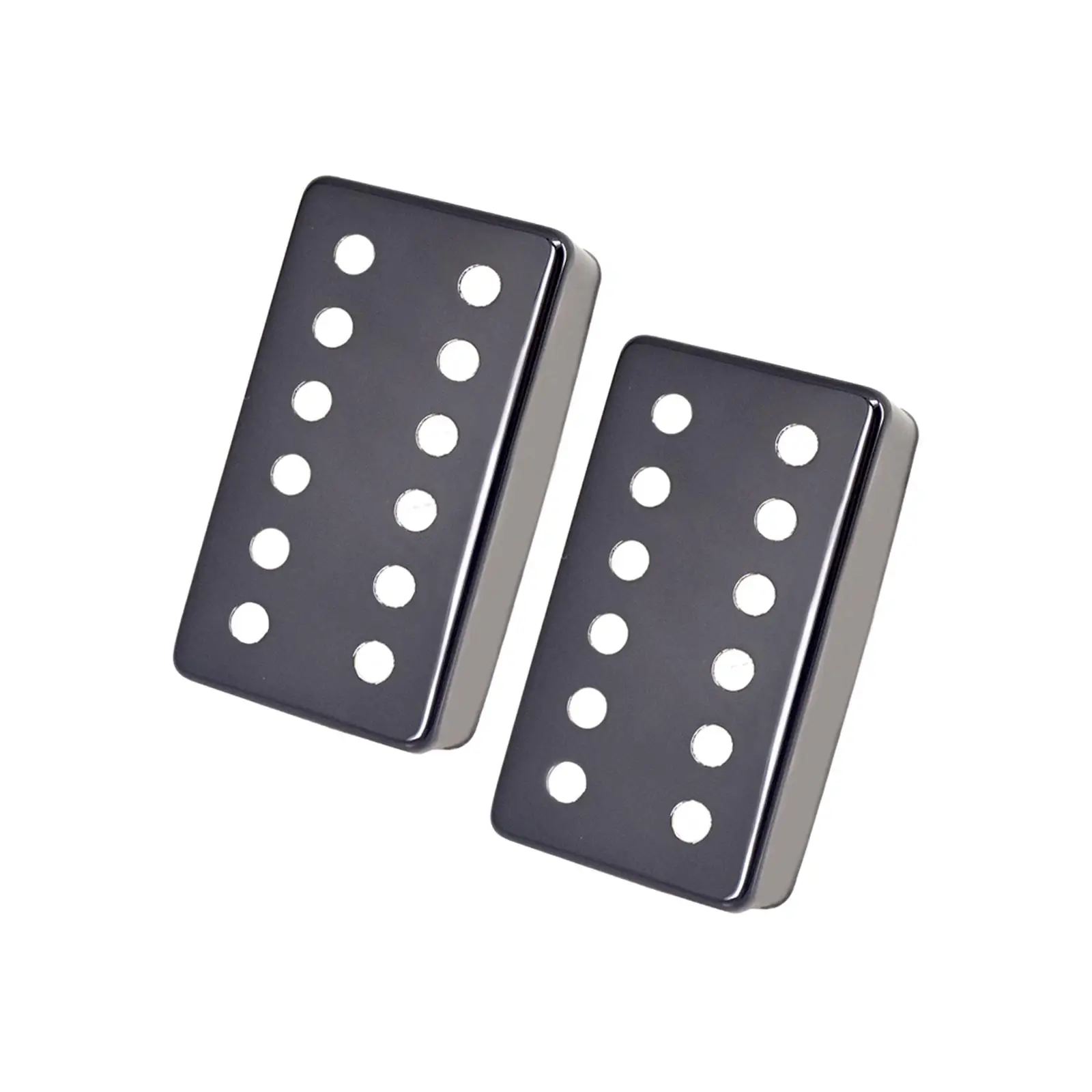 

2Pcs Copper Guitar Pickup Cover Neck&Bridge Pickup 50mm/52mm Pole Spacing for 6