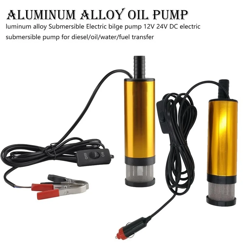 

Портативный Миниатюрный дизельный Электрический погружной насос 12 В 24 В постоянного тока, 38 мм, передача топлива, инструмент для заправки т...