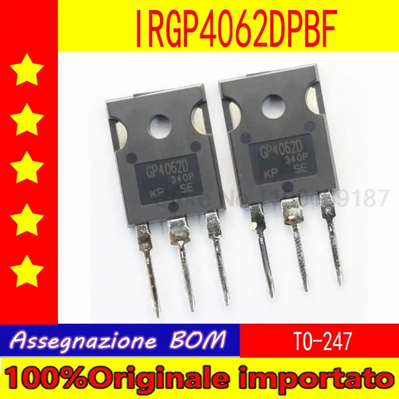 

10pcs/lot IRGP4062DPBF IRGP4062D GP4062D O-247 Transistor IGBT 600V 48A
