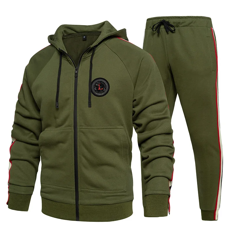

Men Tracksuit Hooded Casual Men's Sets Joggers Sportswear Jacket Pants Male Streetwear Ropa Hombre Men's Clothing Hoodies