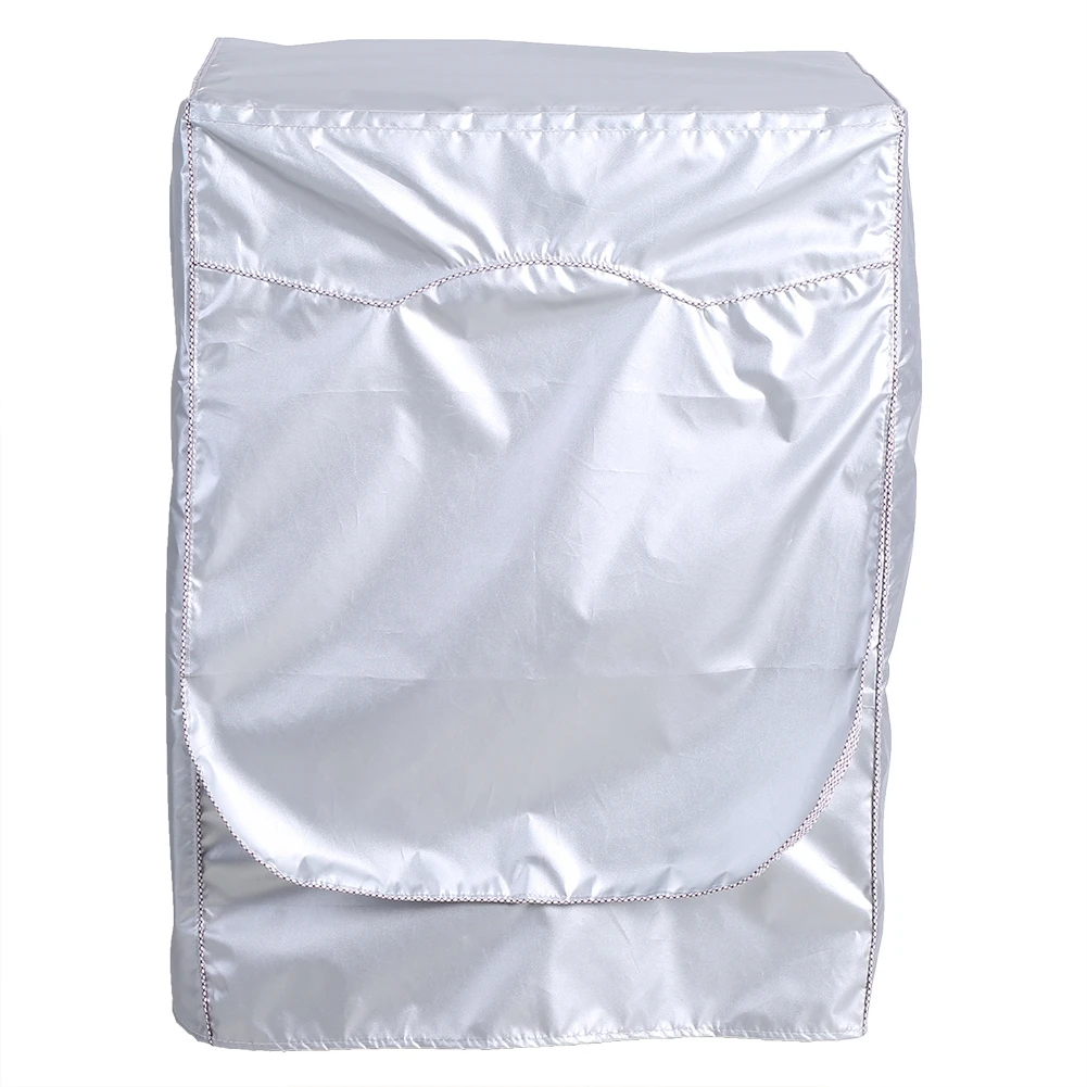 

Чехол для стиральной машины, серебристый Водонепроницаемый солнцезащитный кожух для стиральной машины, с фронтальной нагрузкой