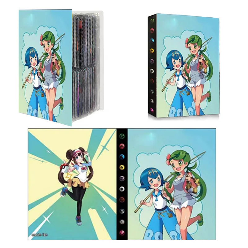 

240pcs Pokemon Game Card Storage Book Anime Trainer GX VMAX Card Holder Album Bag Children Collection Folder Toys Birthday Gifts