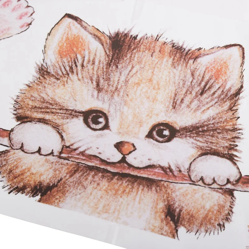 Акция! Милые наклейки в виде кота и бабочки для детской комнаты украшение дома