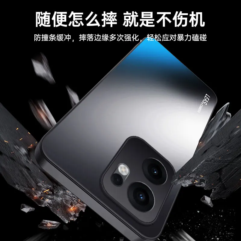 Matte Case For OPPO Reno13F Skin-feeling AG Lens Protection Phone Back Cover Reno 13F Reno13 F Shockproof Bumper