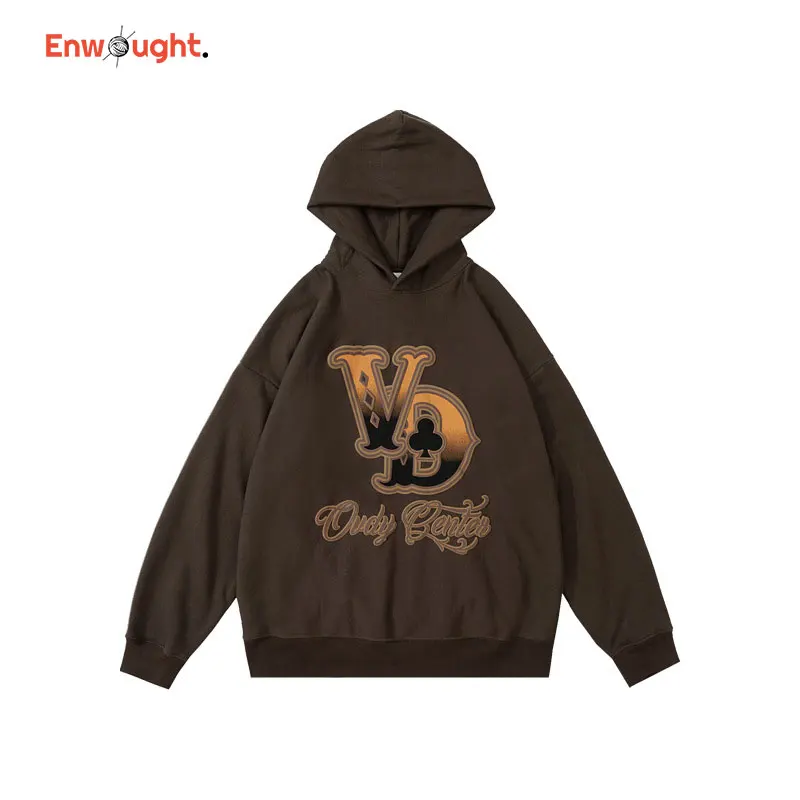 

Retro Sweatshirts Hip Hop Hoodies Y2k High Street Long Sleeve Streetwear Harajuku Fashion Pullover Oversize Promo Men Clothing