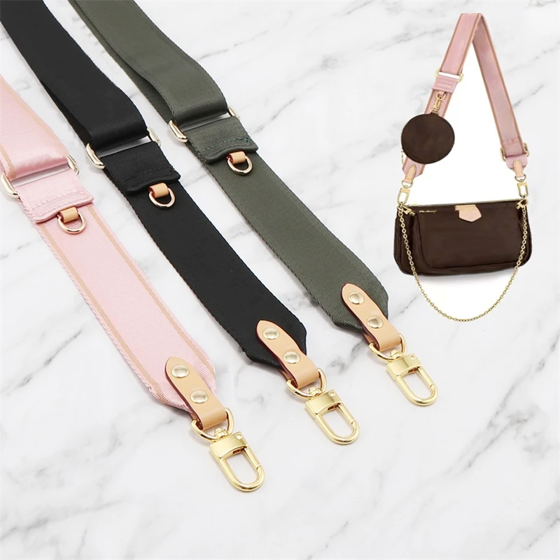 

Luxury Adjustable Shoulder Bag Straps Coin Purse Metal Button Handbag Strap Famous Brand Replacement Bag Strap for Crossbody Bag