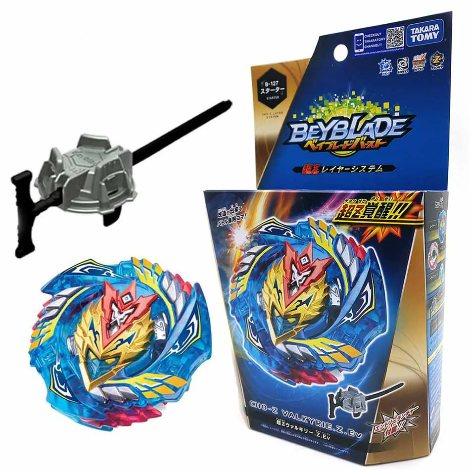 

Takara Tomy Original Beyblade Burst Fafnir B127 B122 CHO-Z VALKYRIE.Z.Ev with Launcher Bayblade Top Spinner Toy for Children