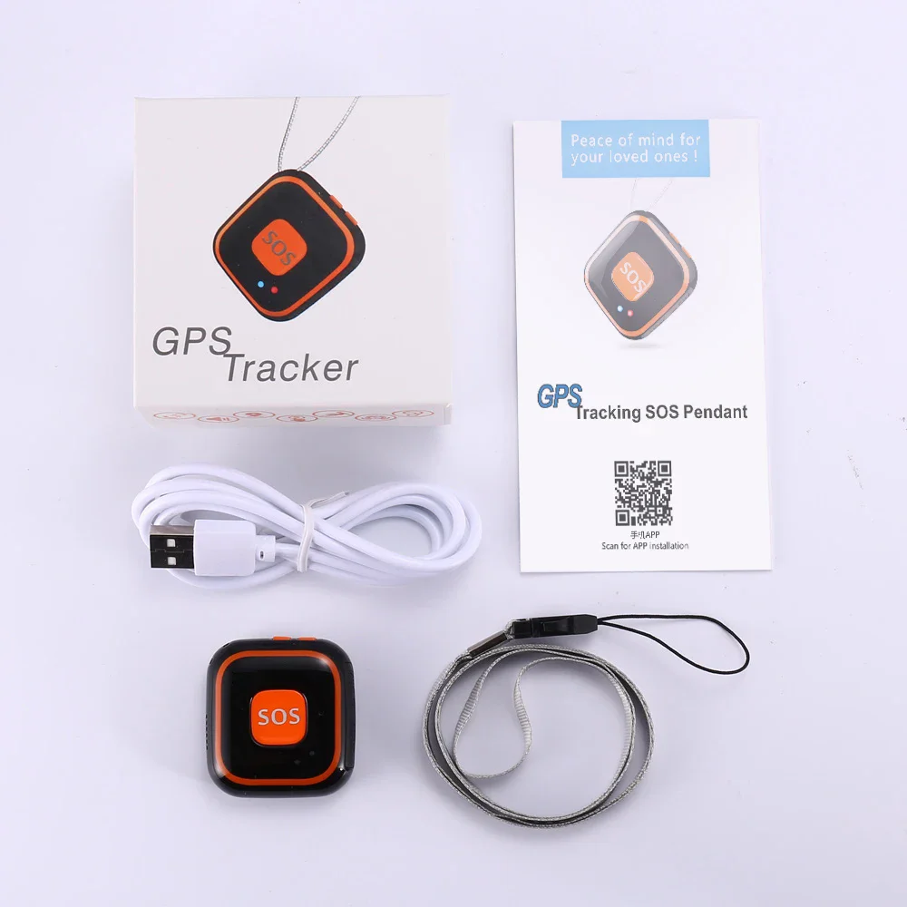 Мини GPS трекер Дети Старший GPS V28 Локатор Подвеска Двусторонние звонки Сигнализация падения Бесплатное приложение WIFI GPS LBS Отслеживание SOS Вызов Новейший (art.: 3920cbe0221ee) - 3920cbe0221ee