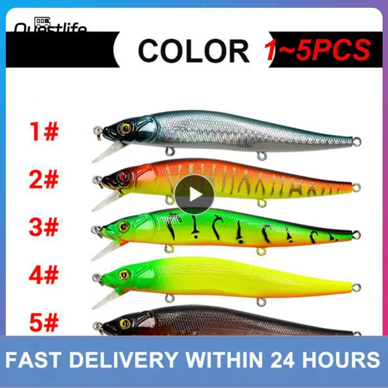 

1~5PCS Fishing Lure 11.5cm/14g Minnow Crankbait Wobblers 3D Eyes Perch Artificial Bait Pike Carp Bait Swim Bait Fishing Pesca