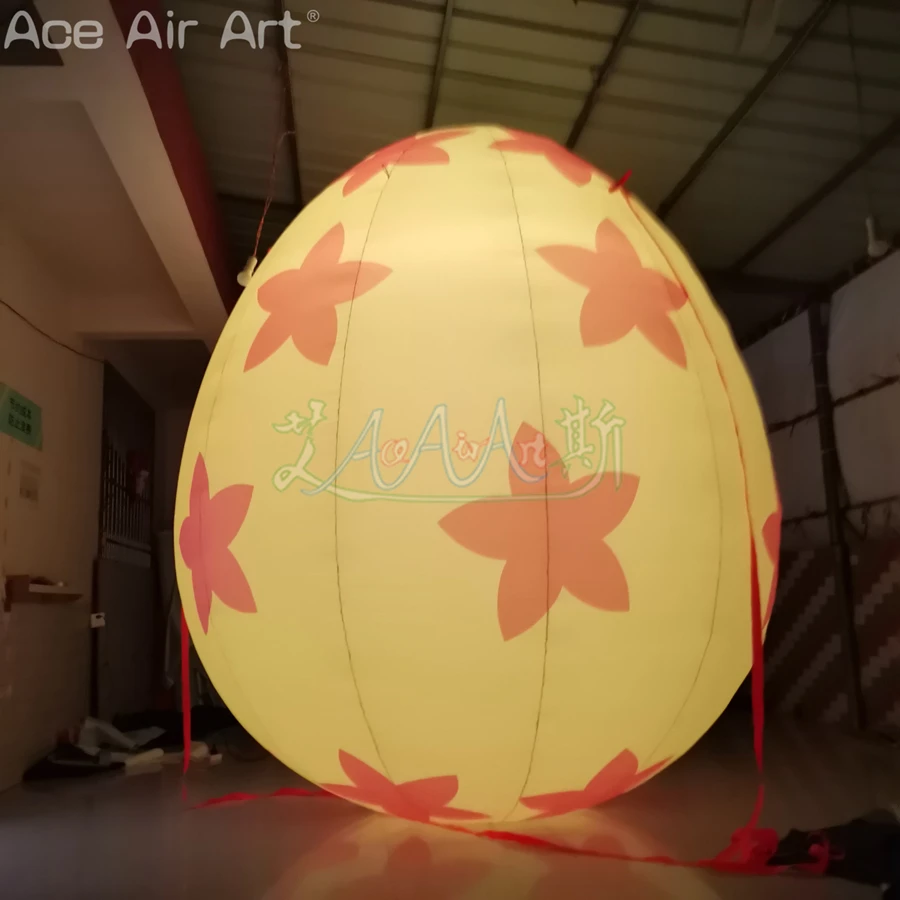 

2 PCS Attractive Giant Inflatable Egg Model Colorful Pop Easter Replica for Decoration