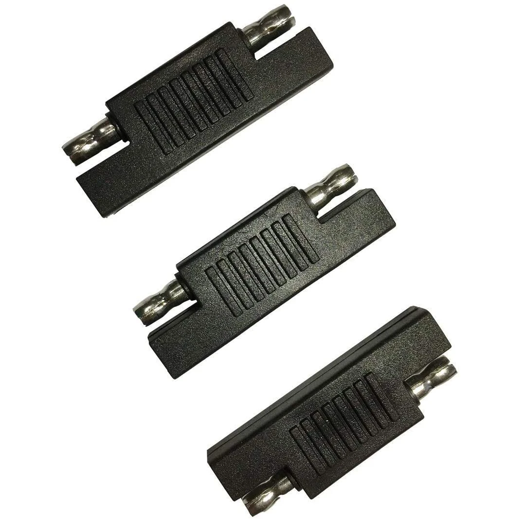 SAE Connector SAE to SAE Polarity Reverse Quick Disconnect Cable Plug Adapter for Solar Panel Battery Power Charger - 3 Pack