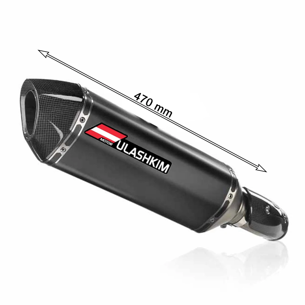 

Motorcycle Carbon Fiber AK Exhaust Pipe Muffler For Nmax FZ1 R6 R15 R3 ZX6R ZX10 Z900 CBR1000 Universal Motorcycle Exhaust