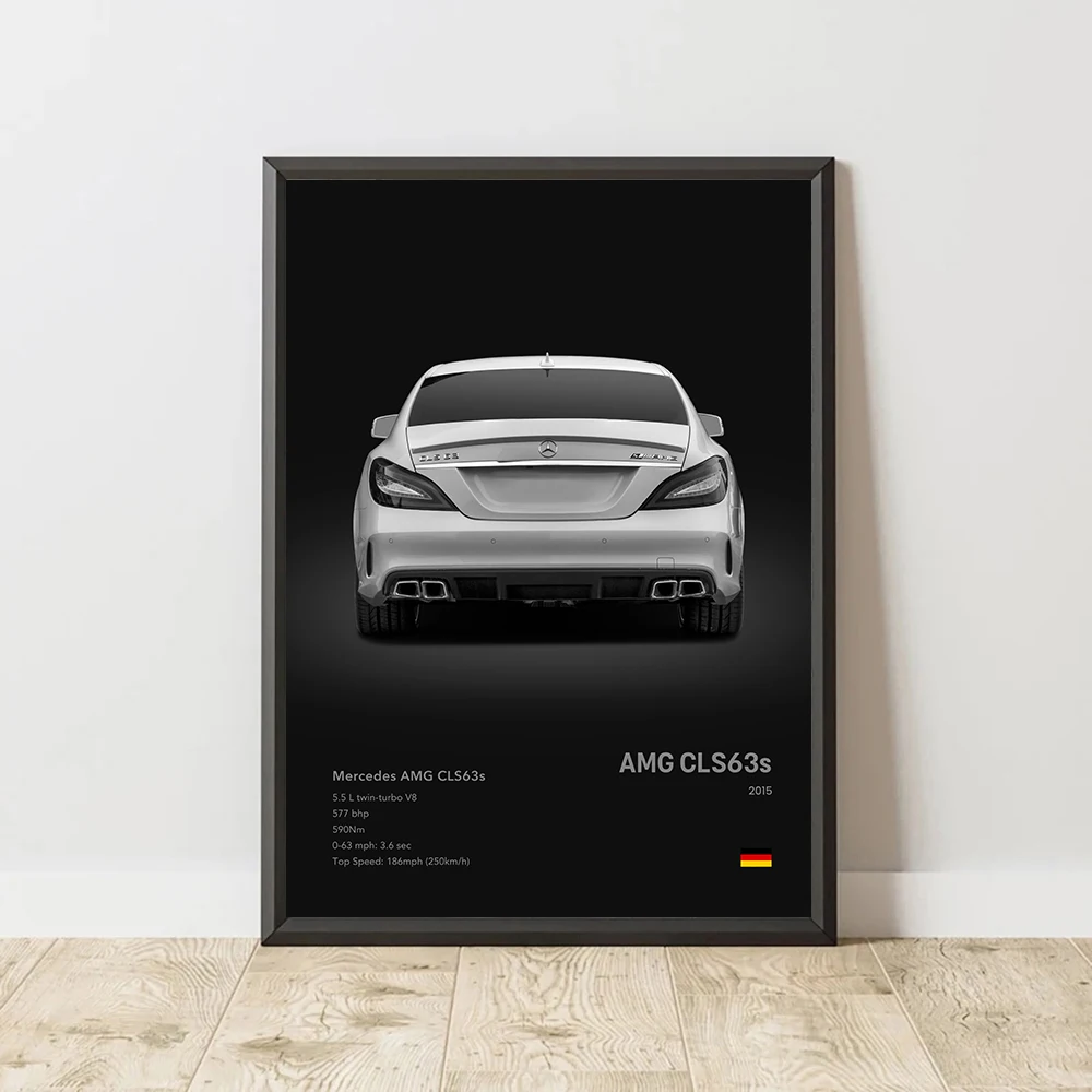 Знаменитые автомобили супер спортивный холст настенный художественный принт