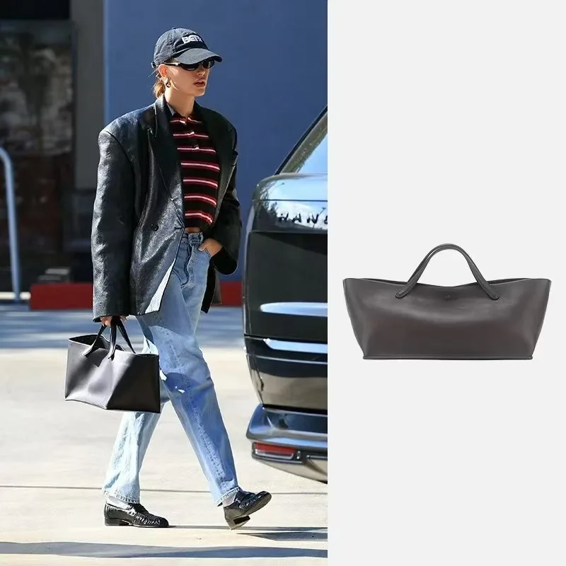 2024 новая простая сумка женская дорожная из воловьей кожи большая вместительная