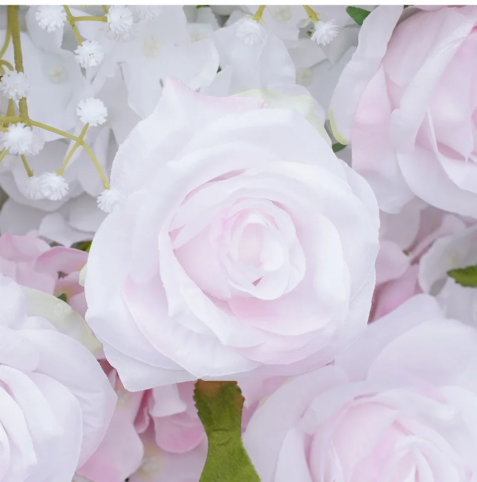 Роскошный фон для фотосъемки с изображением розовой и белой гортензии 5D Babysbreath