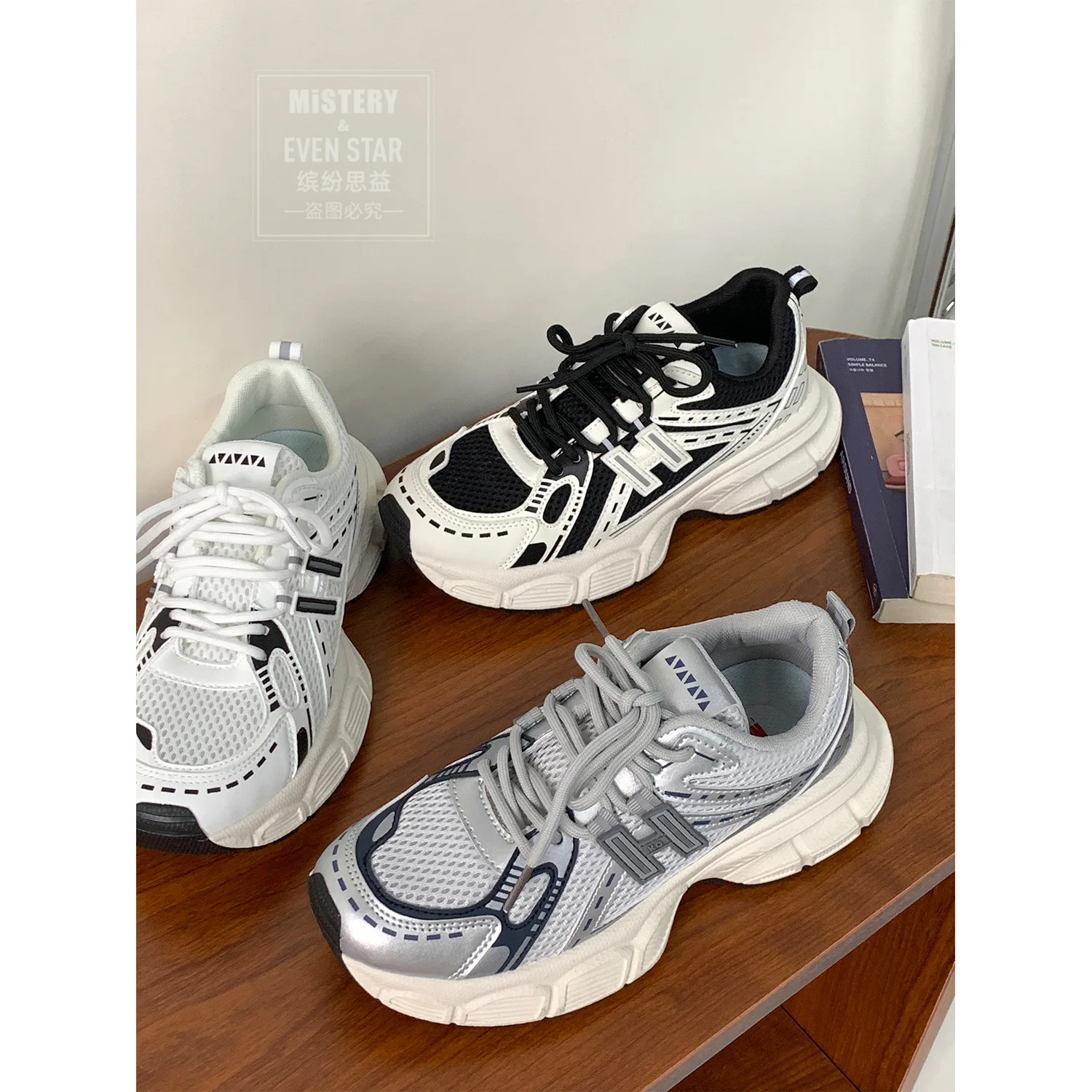 New casual women's shoes breathable sneakers wear-resistant running shoes casual board shoes