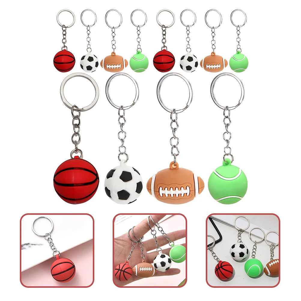 

Sports Favors Gifts Ball Keychain Baseball Keychains Boys Backpack Hanging Decor