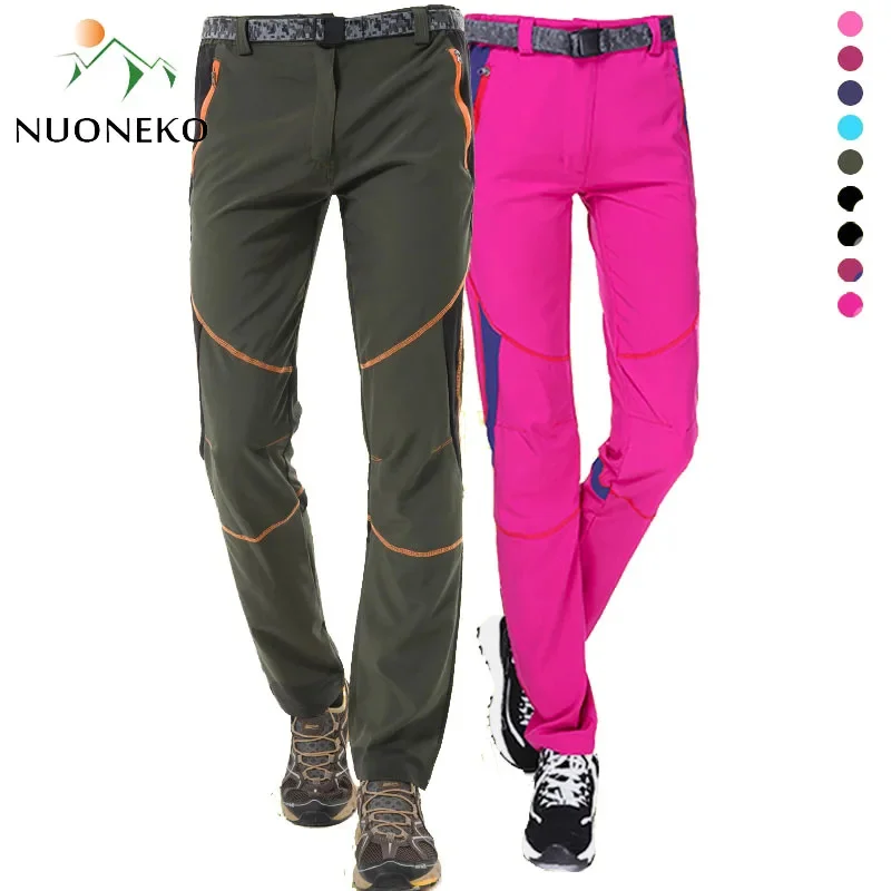 Новые женские Походные штаны NUONEKO тонкие быстросохнущие спортивные дышащие