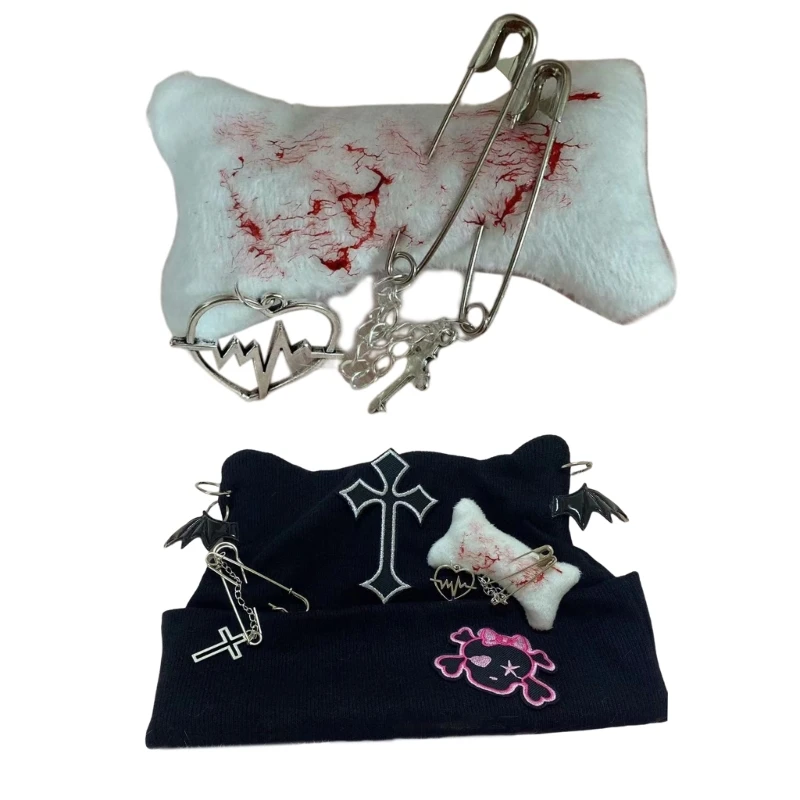 

Ветрозащитная шляпа в стиле панк для взрослых с подвесками, ювелирные изделия, шляпа ручной работы с кошачьими ушками для женщин, оптовая продажа