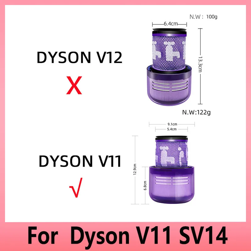 

For Dyson V11 SV14 V15 SV15 Parts Hepa Filter Replacement Cyclone Absolute Animal Cordless Vacuum Cleaner Accessories