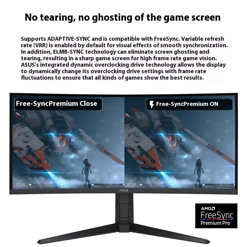 Монитор ROG VG34VQL3A игровой 34 дюйма 2K изогнутый 180 Гц HDR400