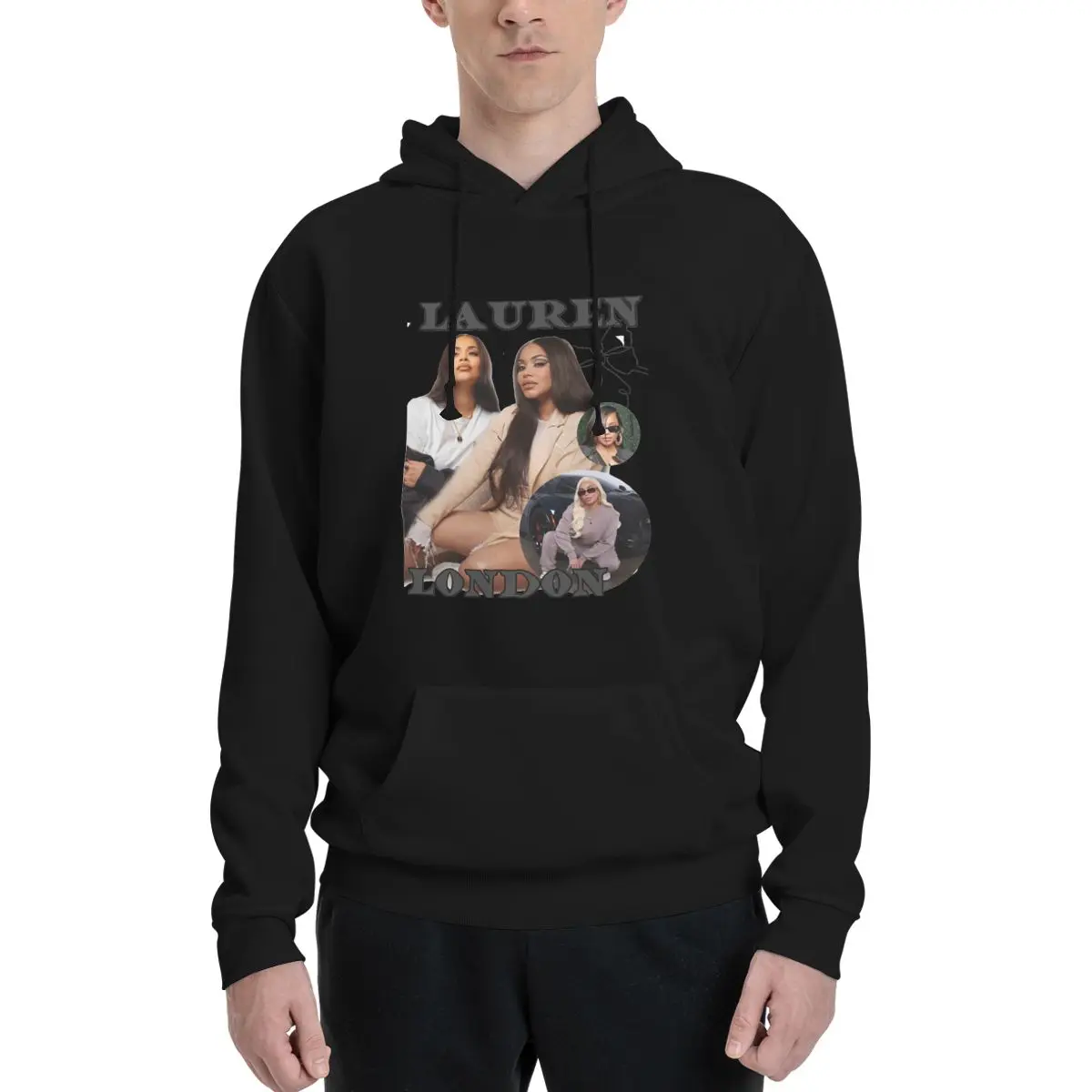 

Lauren London Graphic Polyester Hoodie Men's Women's Sweater Size XXS-3XL