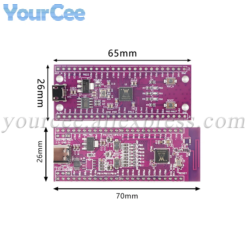 5 шт. W806 W801 W800 микроконтроллер STM32 макетная плата CH340 IoT MCU чип CDK окружающая среда