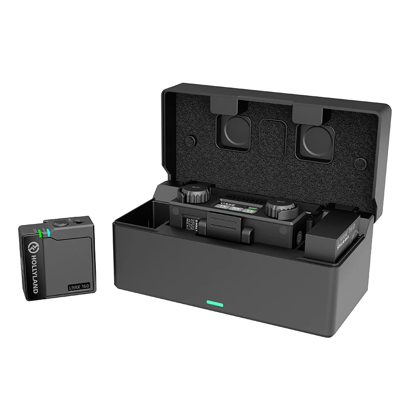 

Hollyland Lark 150 [Official] Wireless Microphone 2 Send 1 Receive 20.5g Microphone Live Interview Vlog Photography Microphone