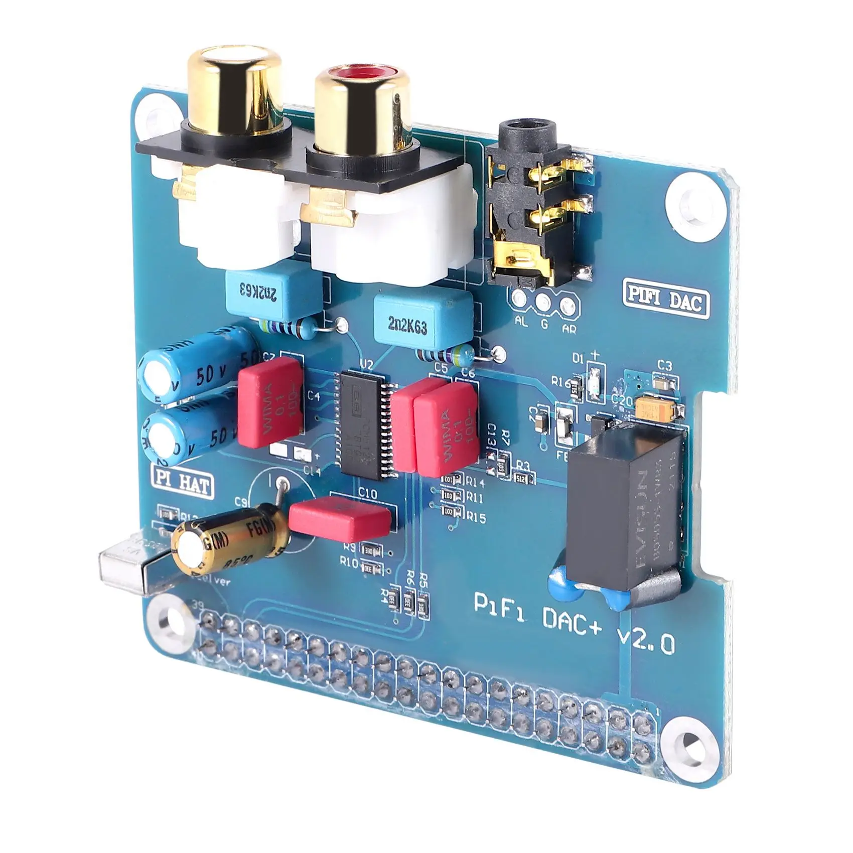 PIFI Digi + HIFI аудио модуль звуковой карты интерфейс I2S для 3 2 модели B цифровая