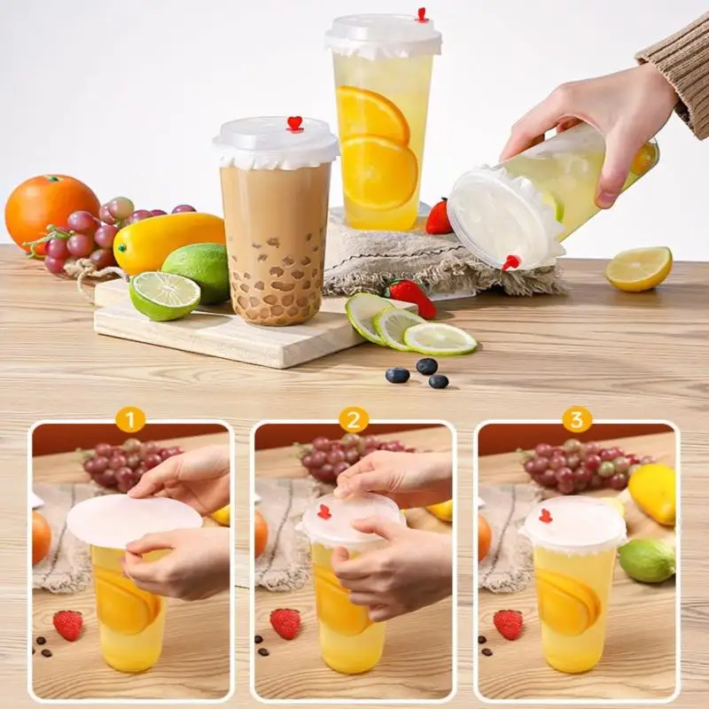 

500pcs Round Shape Leak Proof Paper Films Coffee Spill Proof Gasket Kitchen Supplies Suitable For 10 11.5 13 cm Cup