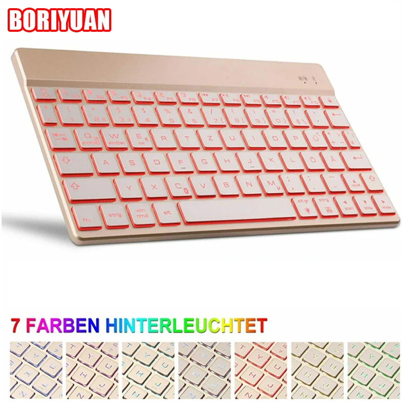 

Wireless Bluetooth Keyboard Laptop Keyboard Rechargeable Backlit Keyboard for IPad Samsung Xiaomi Huawei Ios Android Windows