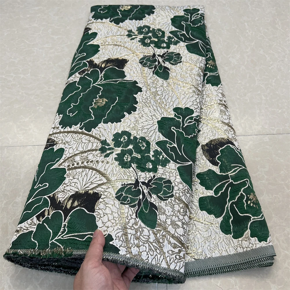 Нигерийская африканская жаккардовая кружевная ткань вышивка 2024 вечерние платья